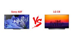 مقایسه تلویزیون سونی A8F و تلویزیون ال جی C8