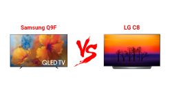 مقایسه تلویزیون ال جی C8 و تلویزیون سامسونگ Q9F