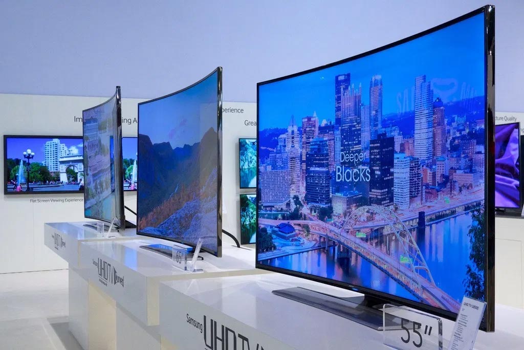 تلویزیون منحنی با کیفیت تصویر 4K، 8K، SUHD و Full HD در بانه