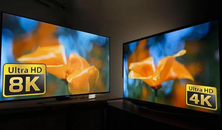 تلویزیون OLED با کیفیت تصویر Full HD، 4K و 8K تولید می شود