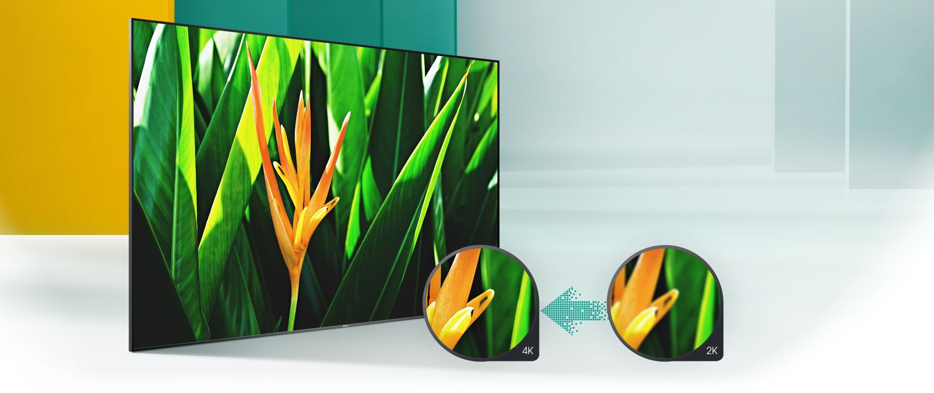 43A7100F هایسنس مجهز به کیفیت تصویر 4K UHD