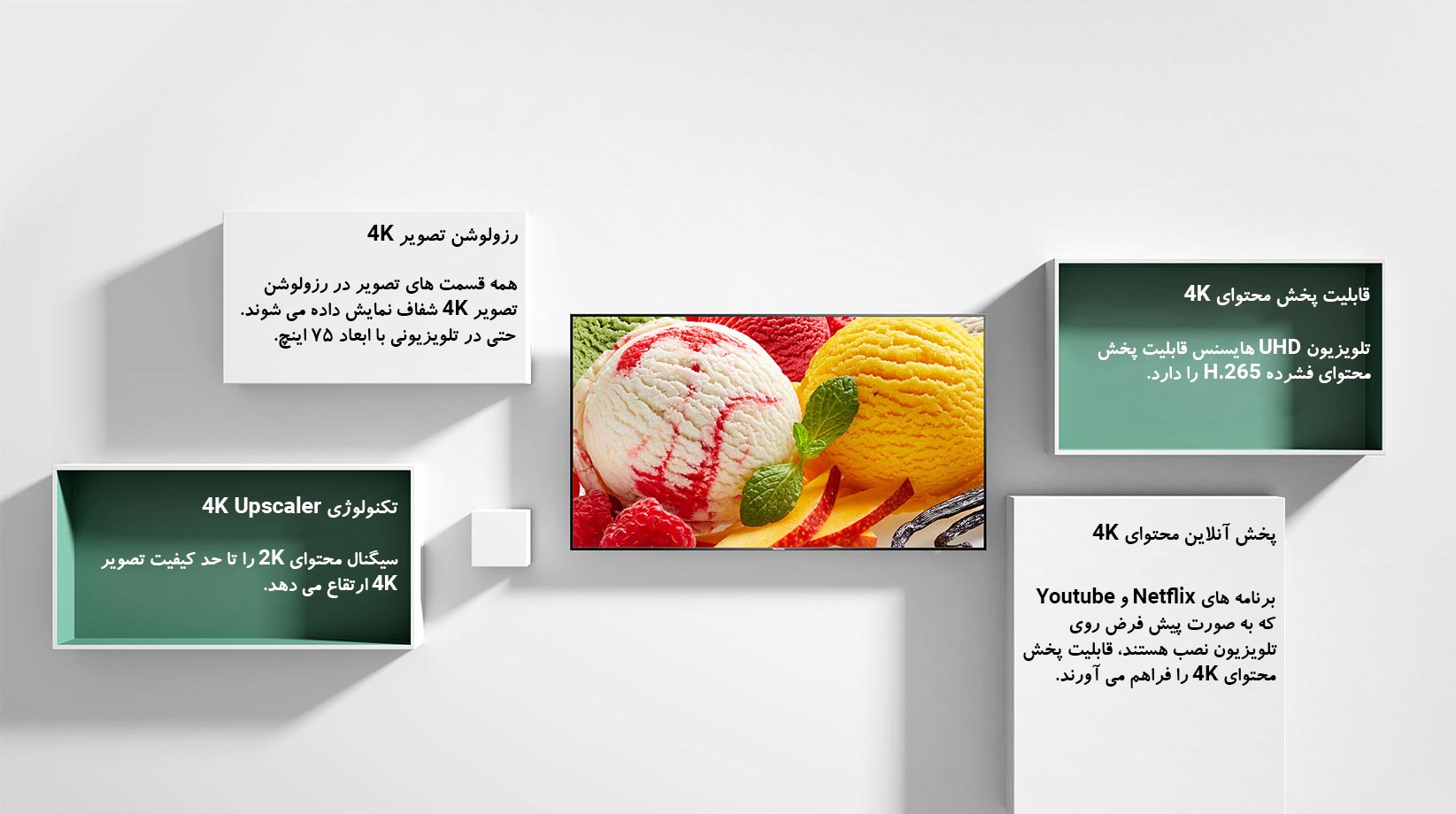 تلویزیون 4K هایسنس B7500 با تکنولوژی 4K Upscaler