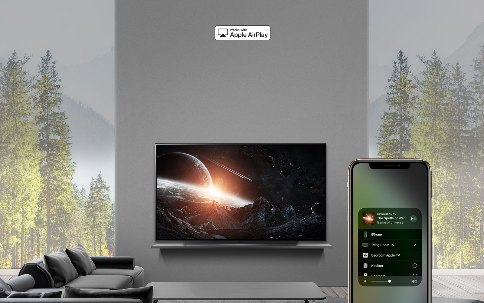 airplay در تلویزیون 2019 الجی E9