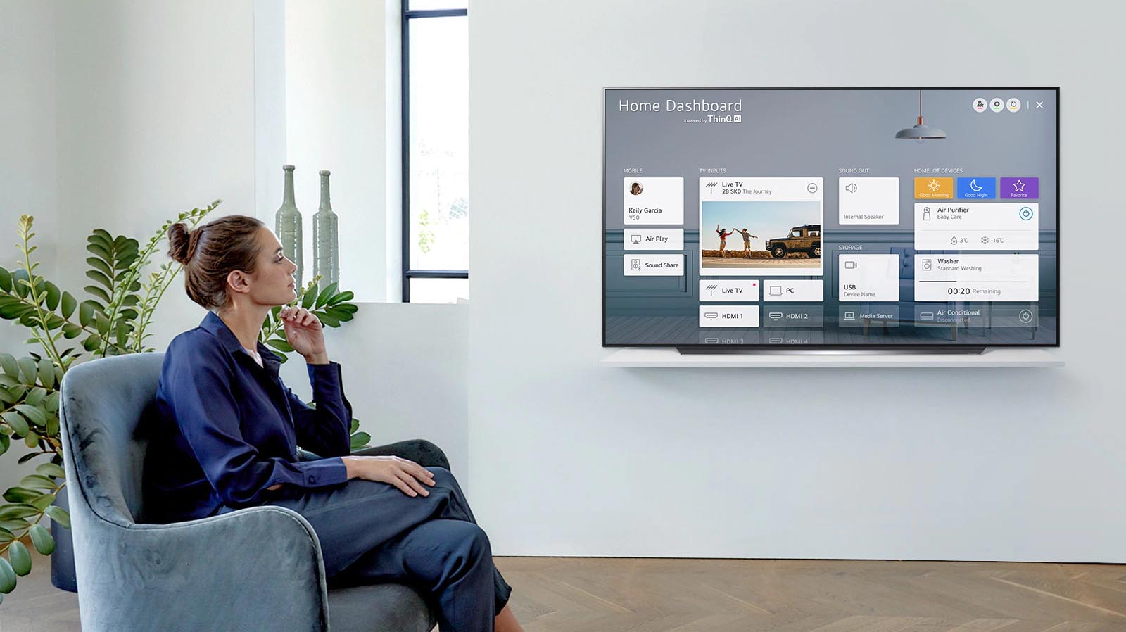 تلویزیون هوشمند ال جی 55BX با سیستم عامل WebOS 5.0