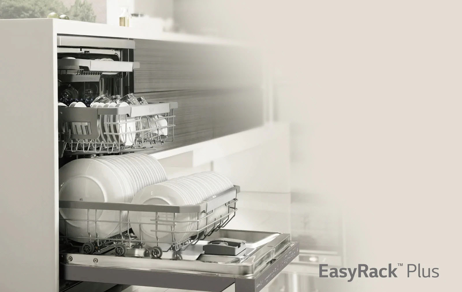 فناوری Easy Rack Plus در ماشین ظرفشویی DFB512FW الجی