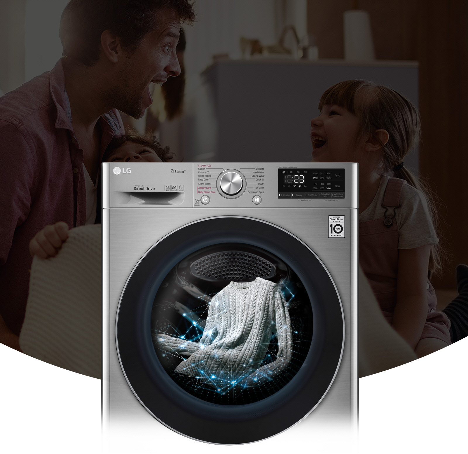 خرید ماشین لباسشویی ال جی F4V5RYP2T با قیمت مناسب از بانه