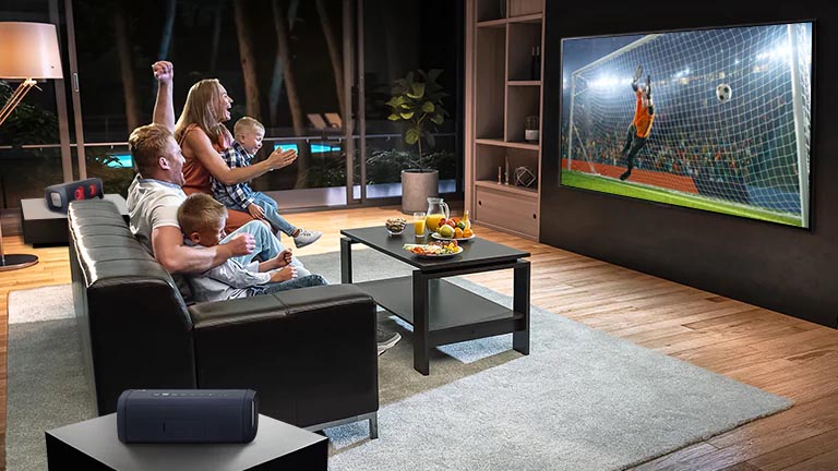 قابلیت اتصال تلویزیون NANO75 به بلندگو با Blutooth Surround Ready