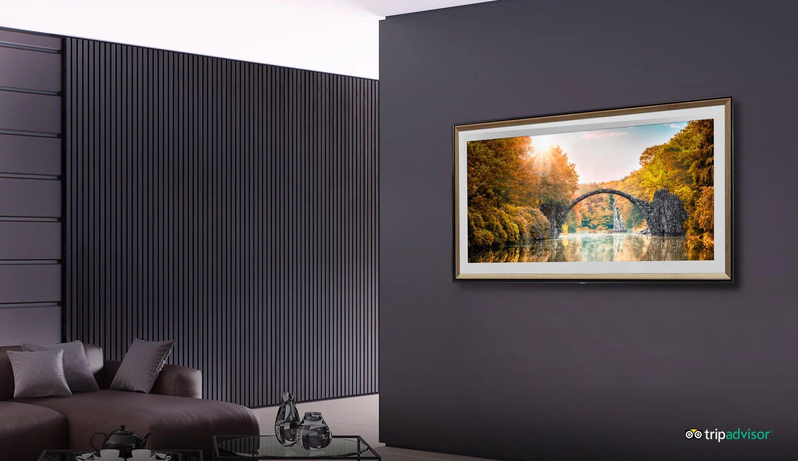 حالت گالری و تبدیل تلویزیون 75SM8610 الجی به قاب عکس