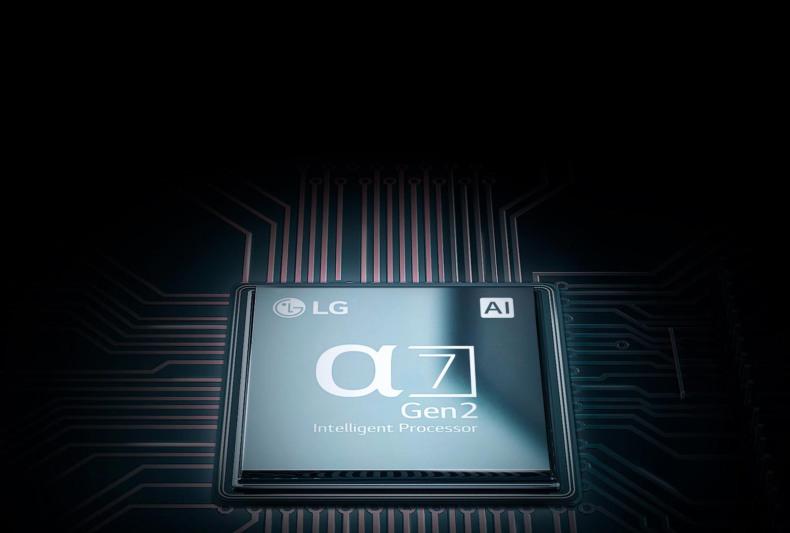 پردازشگر تصویر α7 Gen 2 Intelligent Processor در تلویزیون الجی UM7600 سایز 86 اینچ