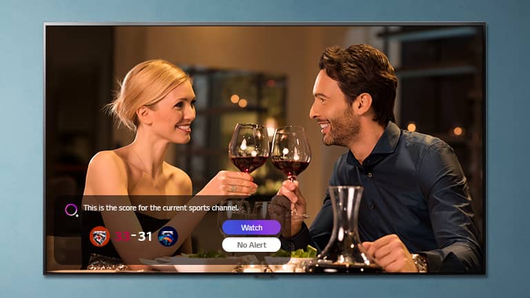 قابلیت Sports Alert و هشدار ورزشی در تلویزیون UP8150 سایز 50 اینچ