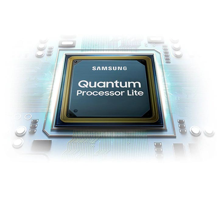 تلویزیون سامسونگ Q60T مجهز به پردازشگر تصویر Quantum Processor Lite می باشد