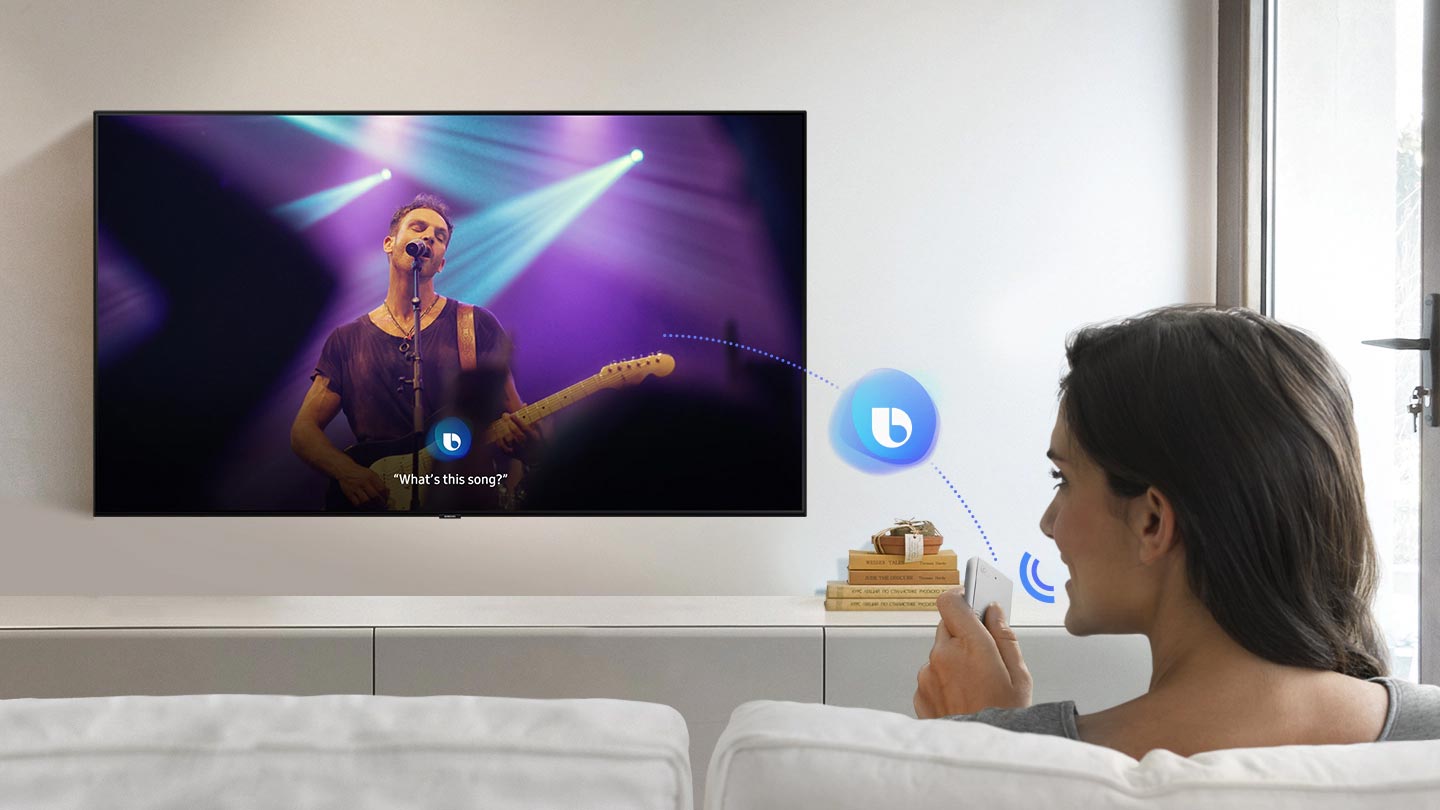 تلویزیون Samsung Q60T از دستیار صوتی بیکسبی پشتیبانی می کند