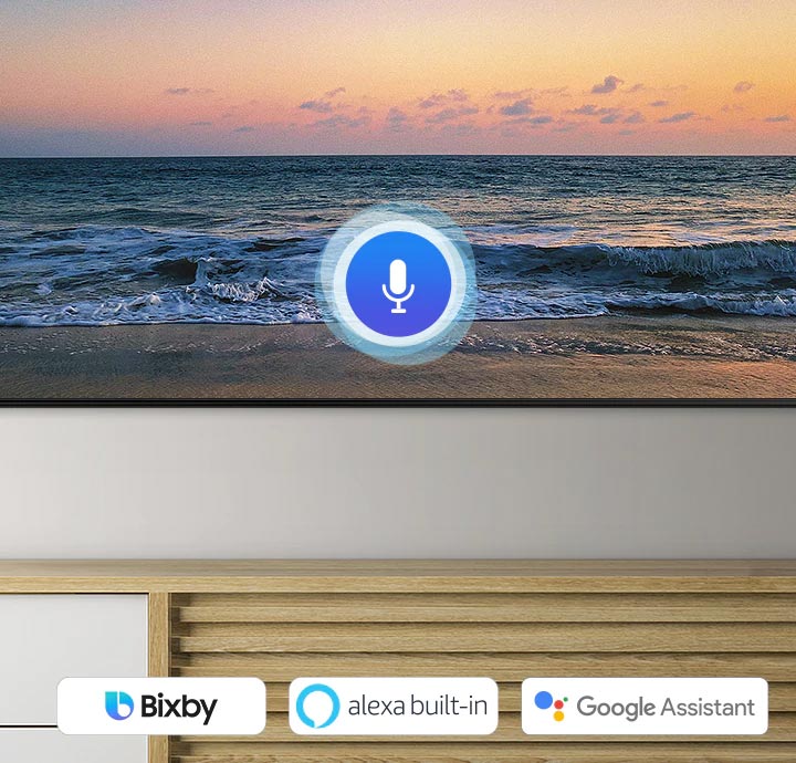 تلویزیون Samsung Q95T از دستیار صوتی بیکسبی پشتیبانی می کند