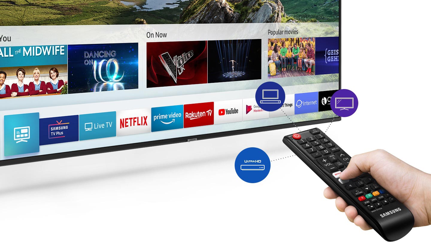 تلویزیون هوشمند سامسونگ RU7090 با سیستم عامل تایزن 5