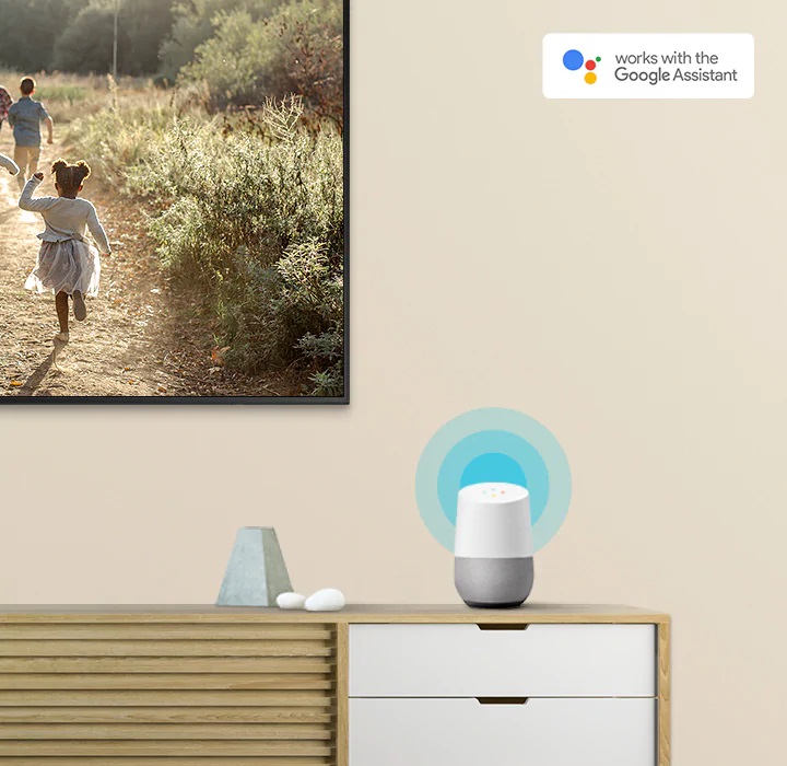 دستیار صوتی Google Assistant در تلویزیون سامسونگ RU7100