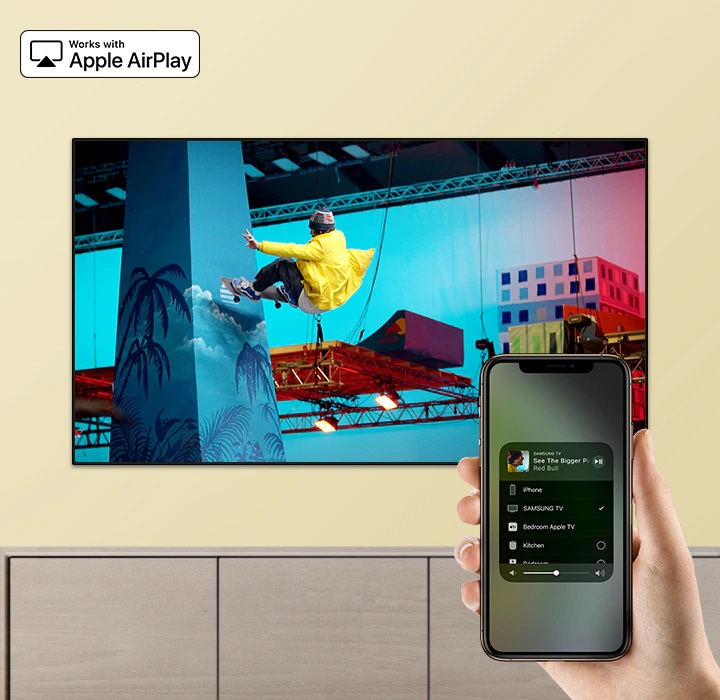 اتصال گوشی های ایفون به تلویزیون RU7100 با برنامه Air Play 2