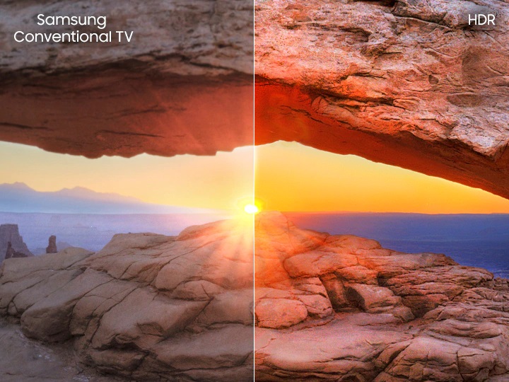 کنتراست بالای تصاویر با فناوری HDR 50RU7105 سامسونگ