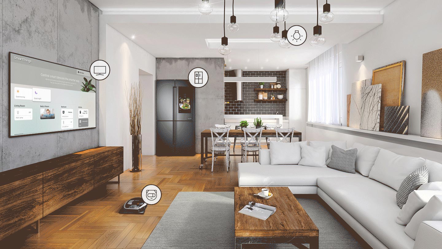 قابلیت مدیریت دستگاه های هوشمند با برنامه SmartThings