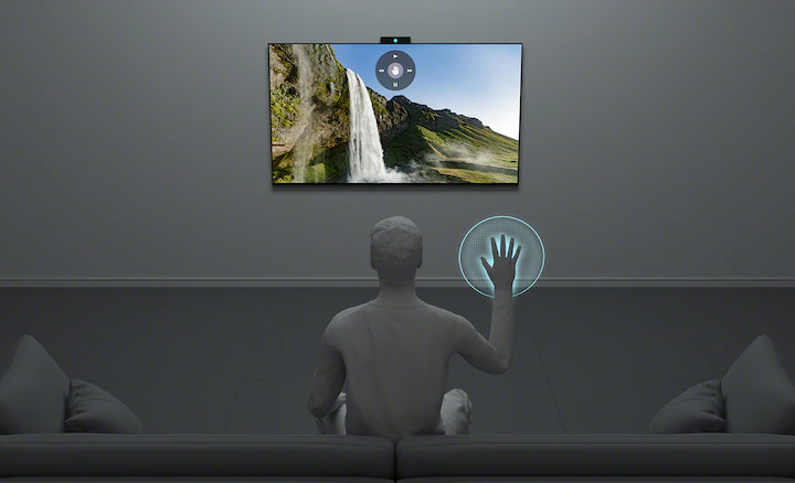 قابلیت ژست حرکتی با دوربین Bravia Cam سونی - دی جی بانه