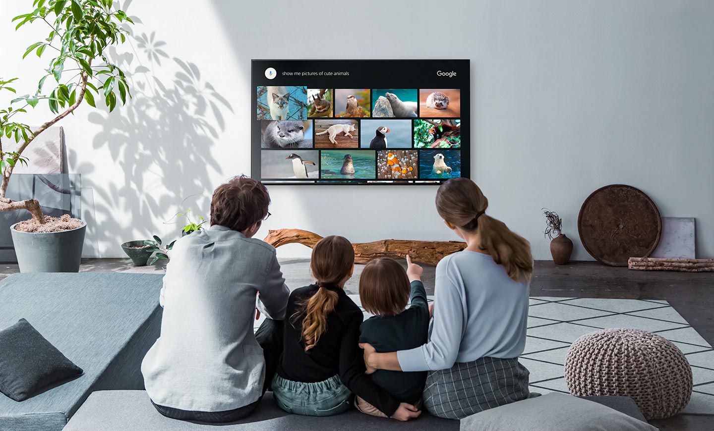 تلویزیون اسمارت سونی X7500H از دستورات صوتی پشتیبانی می کند