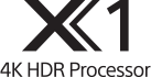 پردازشگر X1 4K HDR در تلویزیون 65 اینچ X8000H